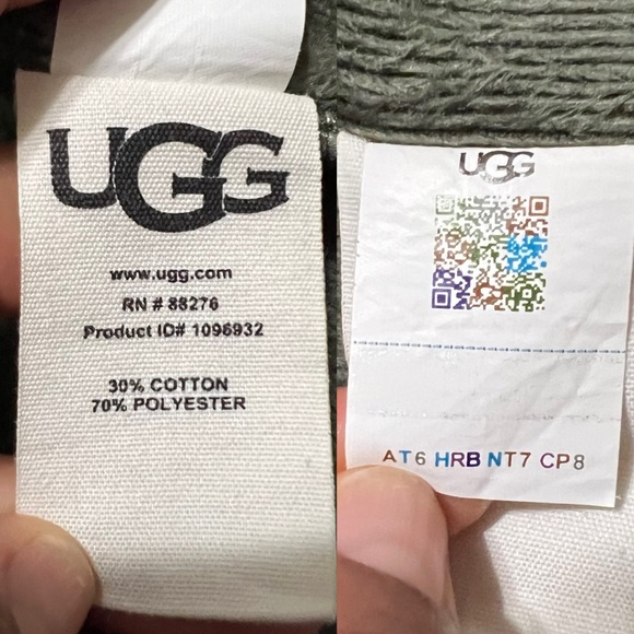 UGG Men's Robinson Two-Tone Robe in Volcano Heather Size M/L - Picture 12 of 12